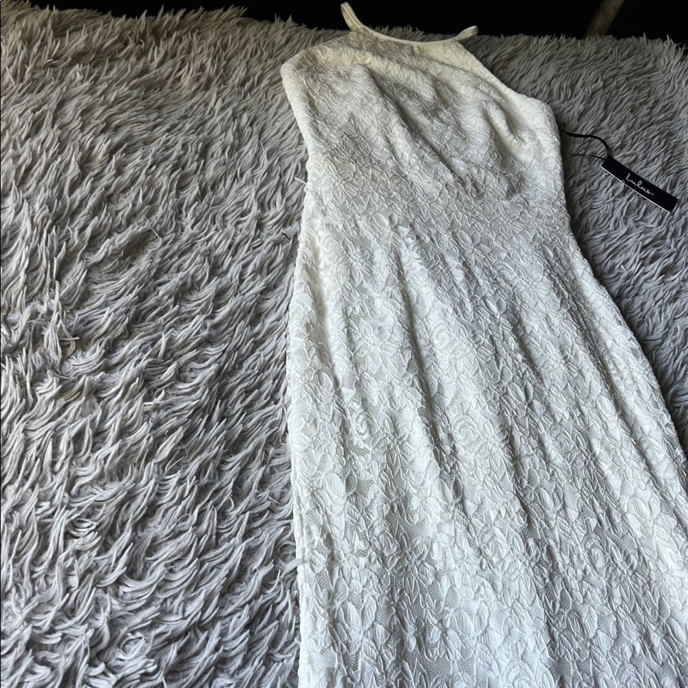 Lulus lace high neck gown